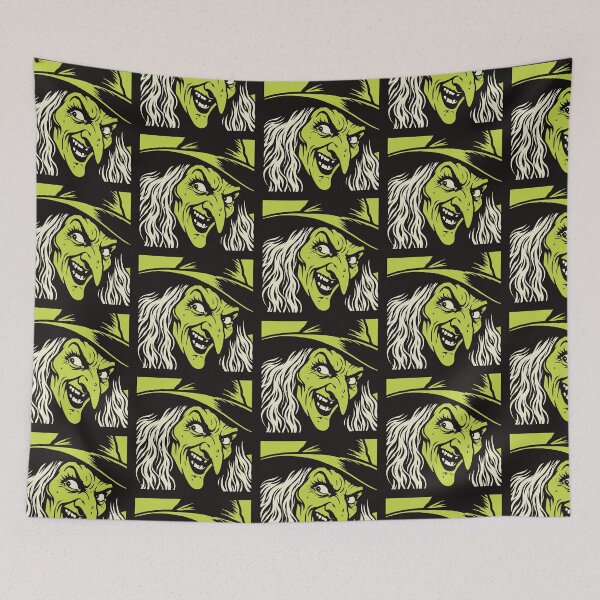 Item preview, Vintage Halloween Witch Face designed and sold by ChunkByChunk.