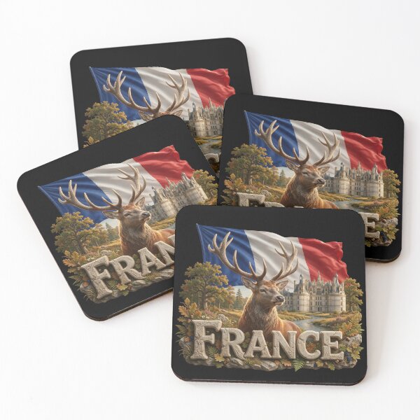 Item preview, France Heritage – Red Deer & Château de Chambord designed and sold by FlagX.