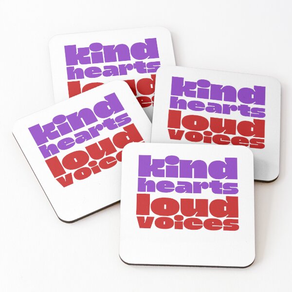 Item preview, Kind Hearts Loud Voices Bold Typography in Purple designed and sold by Fani*.