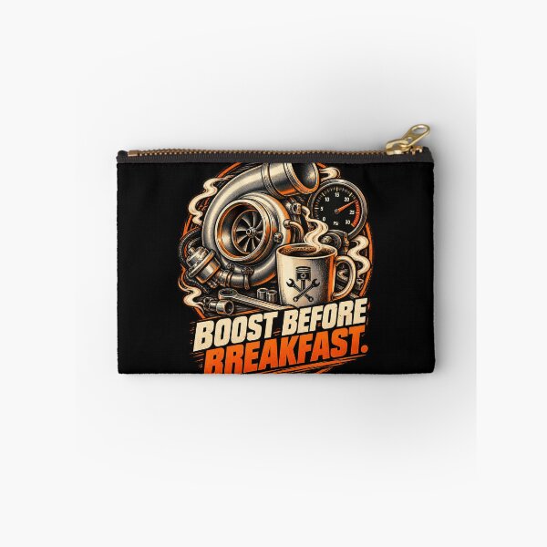 Item preview, Boost Before Breakfast Funny Turbocharger Car Art designed and sold by THAT-ONE-TEE.