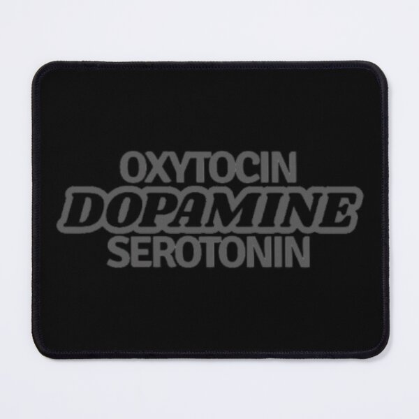 Item preview, Oxytocin Dopamine Serotonin – Happy Hormones & Feel Good Vibes Typography designed and sold by JeraiffsonCorner .