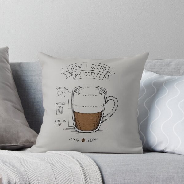 Item preview, Vintage Coffee Mug Diagram: How I Spend designed and sold by JC Art Creations.