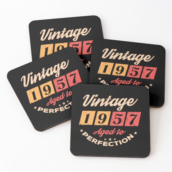 Item preview, Vintage Born in 1957 Aged to Perfection 70th Birthday Gift designed and sold by Alexaltay.