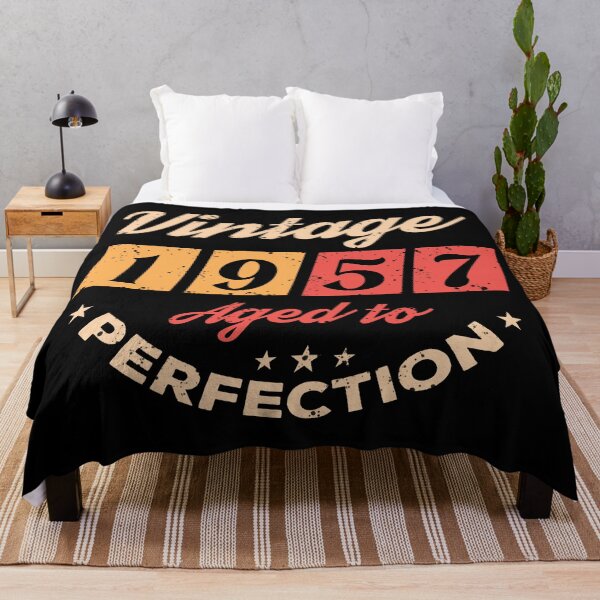 Item preview, Vintage Born in 1957 Aged to Perfection 70th Birthday Gift designed and sold by Alexaltay.