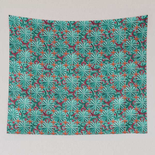 Item preview, Bohemian Ethnic Medallion Floral Seamless Pattern 04 designed and sold by The Design Asset Station.