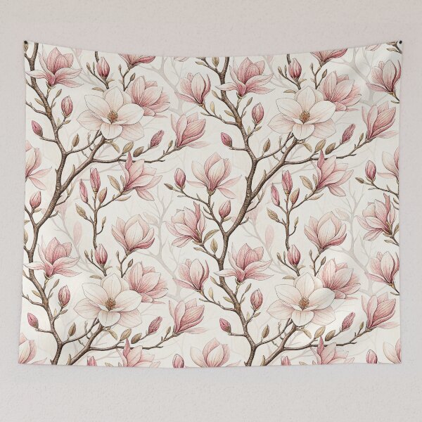 Item preview, Blush Pink Magnolia Botanical Pattern designed and sold by Storybook Botanica.