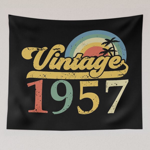 Item preview, Born in 1957 Vintage 70th Birthday Gift designed and sold by Alexaltay.
