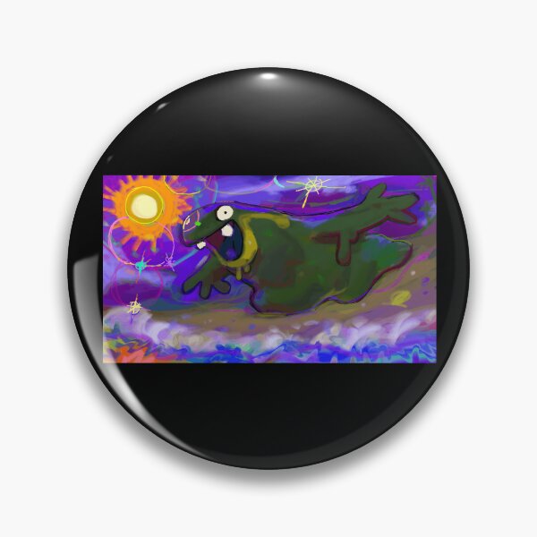 Item preview, Whimsical Cartoon Dinosaur Surreal Landscape designed and sold by elijbclaude.