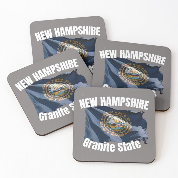 Item preview, New Hampshire Granite State Flag New England Souvenir designed and sold by RVJdesigns.