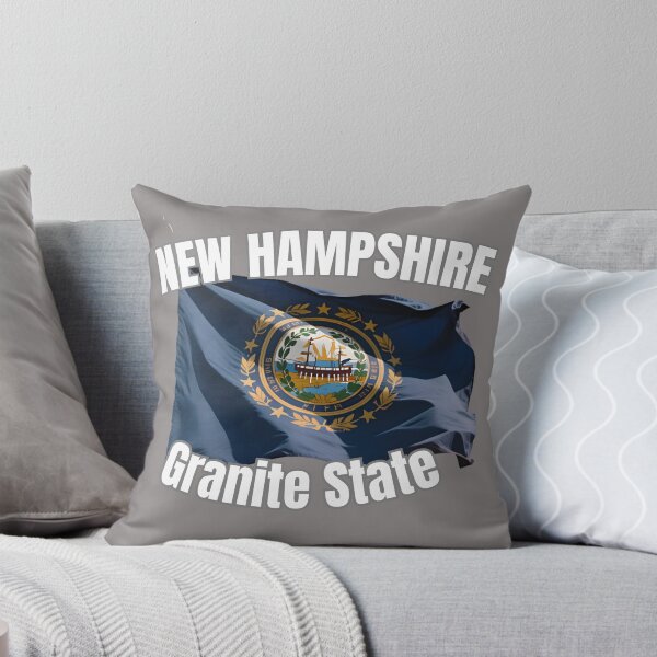 Item preview, New Hampshire Granite State Flag New England Souvenir designed and sold by RVJdesigns.