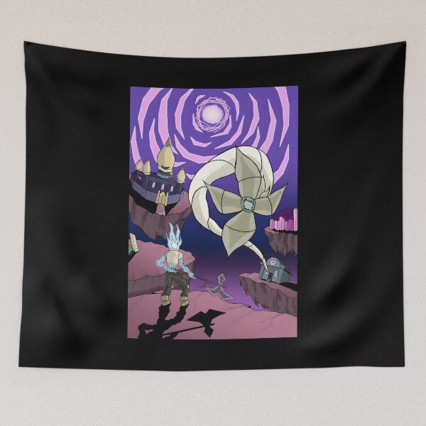Item preview, Fantasy Warrior Facing Mystic Floating Islands with Giant Flower designed and sold by elijbclaude.