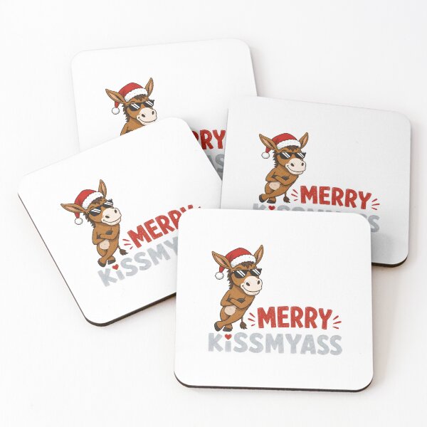 Item preview, Funny Donkey Merry Kissmyass Christmas designed and sold by Maladies.