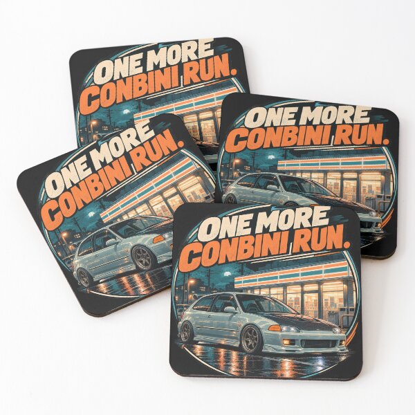 Item preview, Konbini Run Club Japanese Midnight Car Culture Art designed and sold by THAT-ONE-TEE.