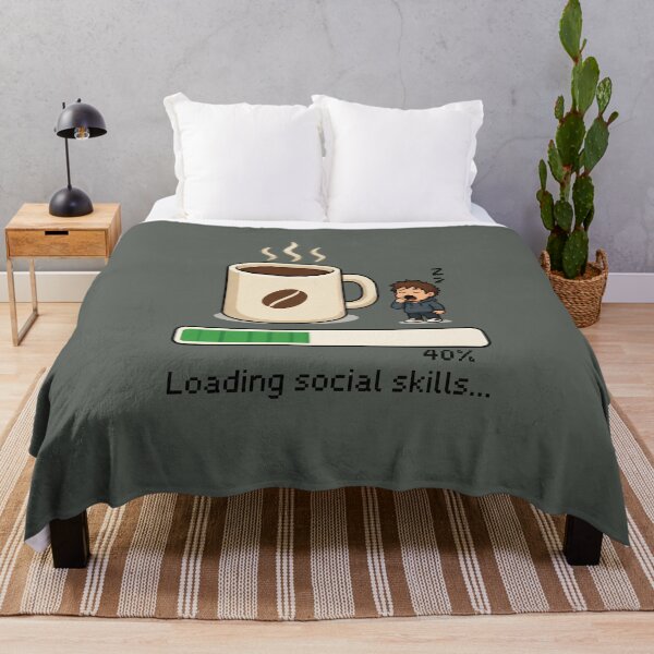 Item preview, Yawning Boy Beside Giant Coffee Mug Loading designed and sold by JC Art Creations.