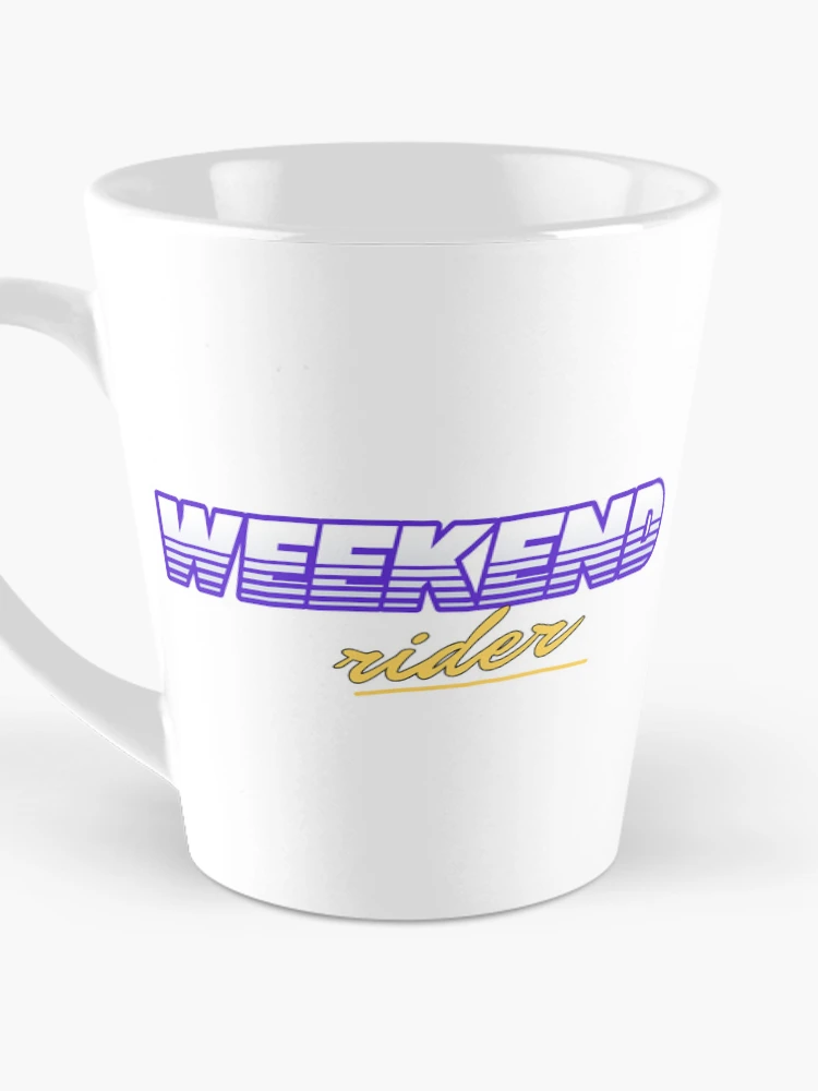 Thumbnail 3 of 4, Coffee Mug, Weekend Rider Retro 80s Lettering designed and sold by YZKDesign.