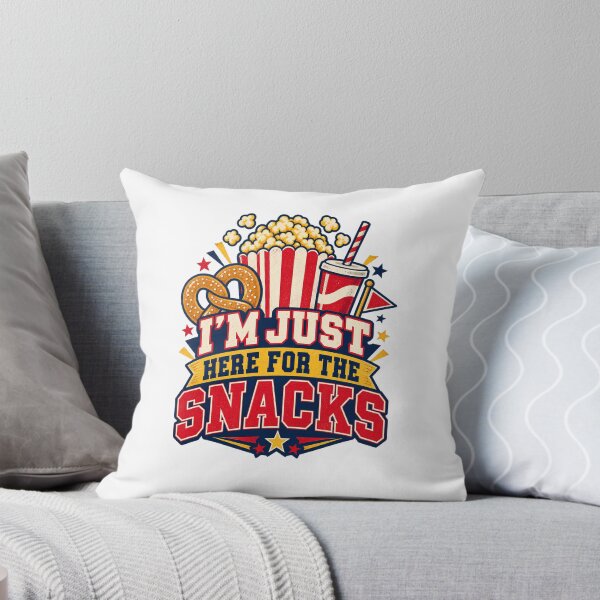 Item preview, I'm Just Here for the Snacks Retro Stadium Food designed and sold by thebigleebowski.
