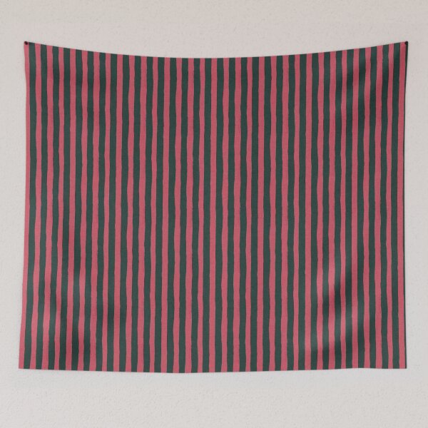 Item preview, Retro Pink Teal Blue Stripes Vintage Whimsy 70s designed and sold by Chatula Print Studio.