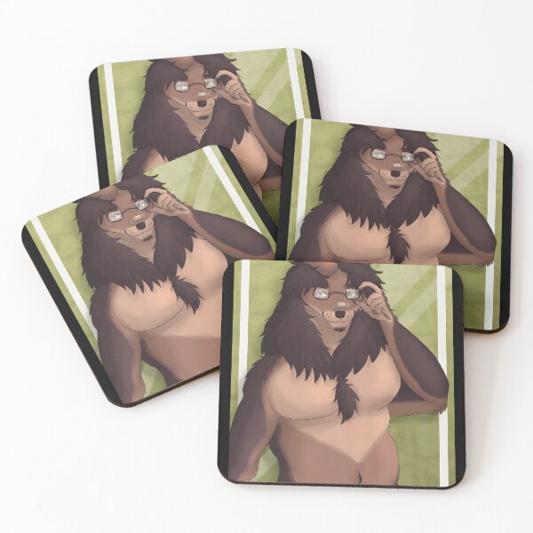 Item preview, Anthropomorphic Bear Character with Glasses Digital Art designed and sold by elijbclaude.