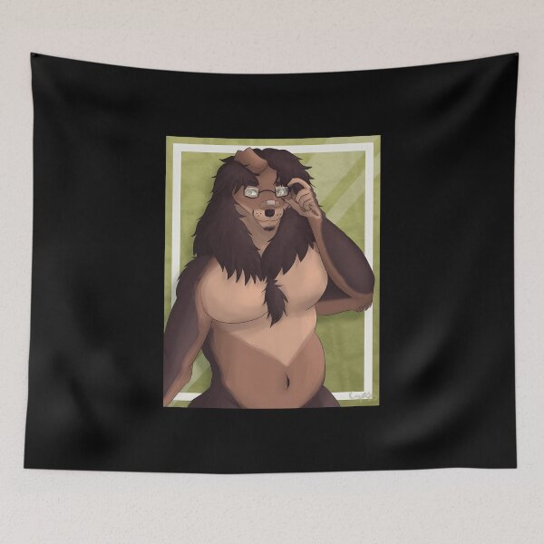 Item preview, Anthropomorphic Bear Character with Glasses Digital Art designed and sold by elijbclaude.