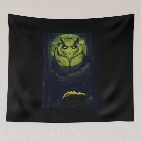 Item preview, Mystical Bear Totem Illustration in Moonlight designed and sold by elijbclaude.
