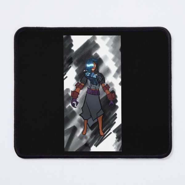 Item preview, Dark Warrior with Blue Hair and Mechanical Claws designed and sold by elijbclaude.