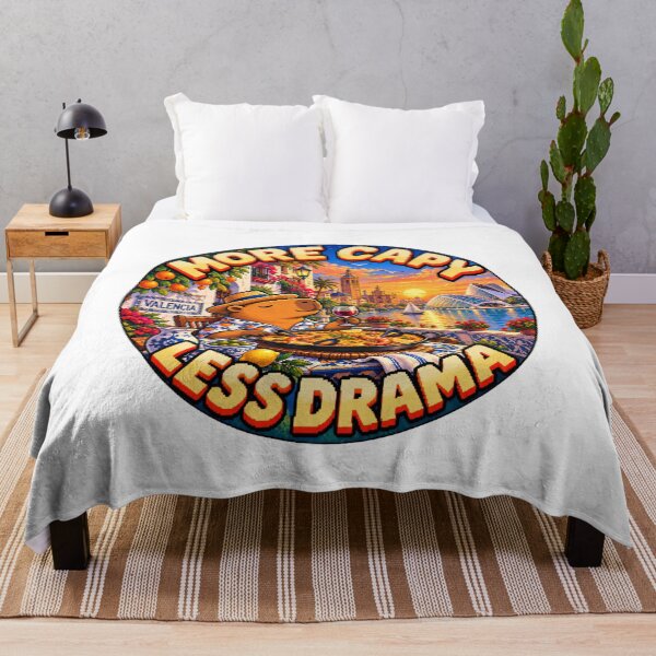 Item preview, More Capy Less Drama: Valencia Capybara Paella Pixel Art designed and sold by CircinusStore.