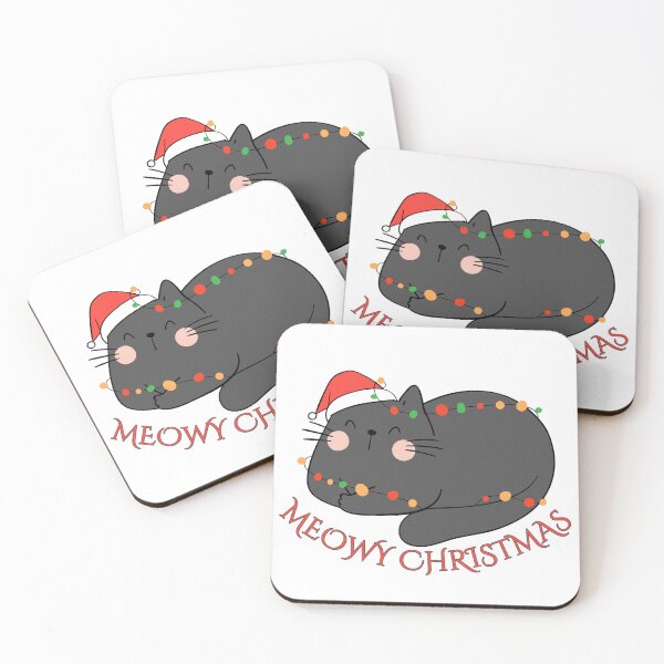 Item preview, Meowy Christmas | Cute Christmas Cat designed and sold by PrintyRelatable.