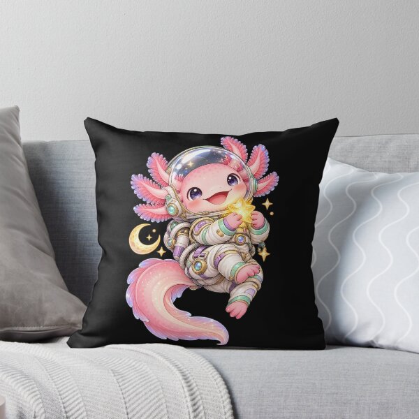 Item preview, Axolotl astronaut and his golden star designed and sold by Pixel Sakura Gallery.