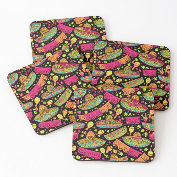 Item preview, Mexican Fiesta Sombrero & Maracas Party Seamless Pattern 03 designed and sold by The Design Asset Station.