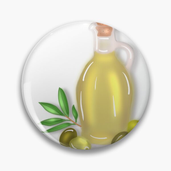 Item preview, Mediterranean olive oil and olive branch designed and sold by artblonska.