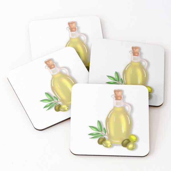 Item preview, Mediterranean olive oil and olive branch designed and sold by artblonska.