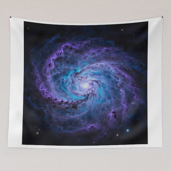 Item preview, Cosmic Nebula – Violet Blue & Turquoise Space Art designed and sold by simaso.