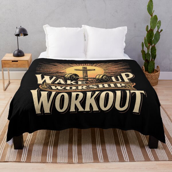 Item preview, Wake Up Worship Workout – Christian Fitness & Bodybuilding designed and sold by DyzioSupply.
