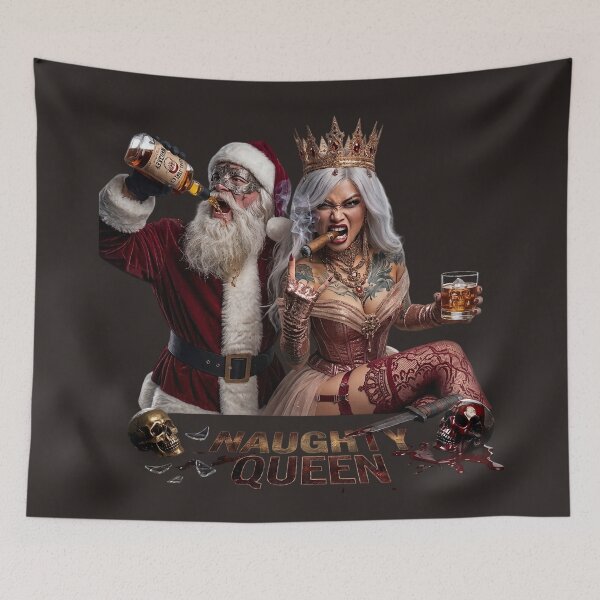 Item preview, Naughty Queen Whiskey Cigar Couple Girl designed and sold by Voodoo Store Paranormal Collections.