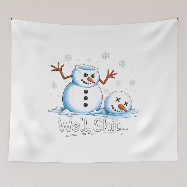 Item preview, Funny Snowman Head Fell Off Winter Christmas Humor designed and sold by Maladies.