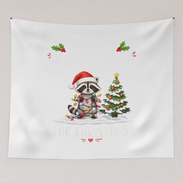 Item preview, Funny Raccoon Christmas Lights Ugly Sweater Style designed and sold by Maladies.
