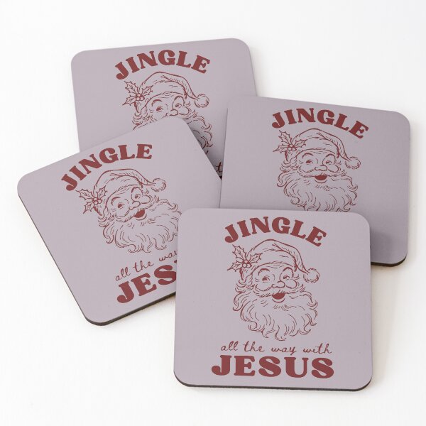 Item preview, Funny Christmas Vintage Santa Face Jingle All The Way With Jesus Cute Holiday Spirit Group designed and sold by Forevermore.