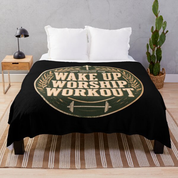 Item preview, Wake Up Worship Workout – Christian Fitness & Bodybuilding designed and sold by DyzioSupply.