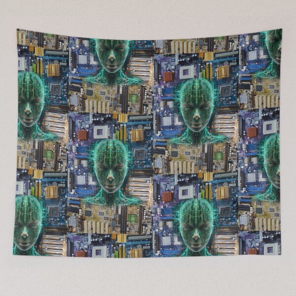 Item preview, Artificial Intelligence Artwork | Futuristic AI Digital Art designed and sold by Flowerone.
