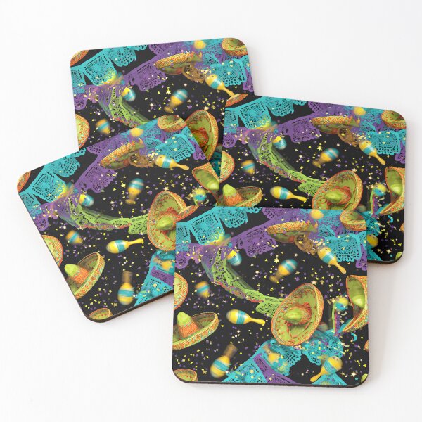 Item preview, Mexican Fiesta Sombrero & Maracas Party Seamless Pattern 09 designed and sold by The Design Asset Station.