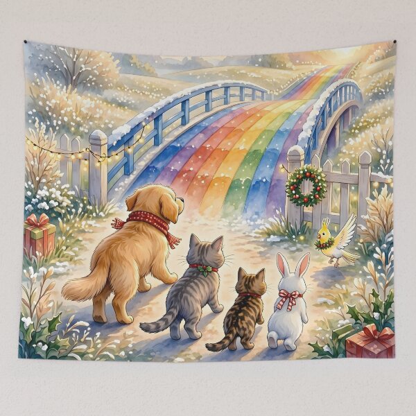 Item preview, Christmas Rainbow Bridge Pets designed and sold by Sybille-Yates.