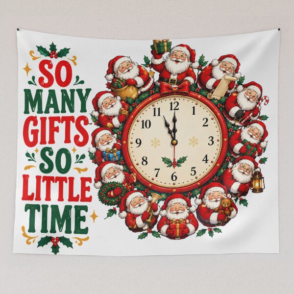 Item preview, Santa Christmas Clock designed and sold by M.Store.