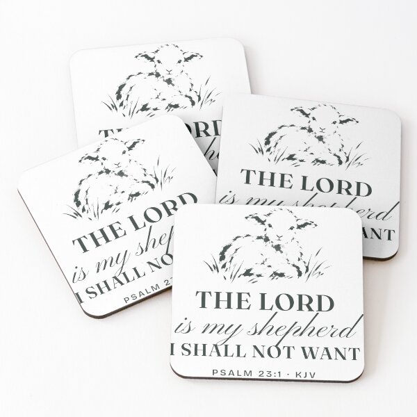Item preview, The Lord Is My Shepherd Psalm 23 KJV designed and sold by BrushAndBlankCo.