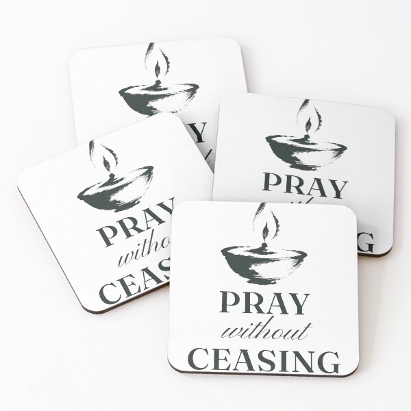 Item preview, Pray Without Ceasing 1 Thessalonians 5:17 KJV designed and sold by BrushAndBlankCo.