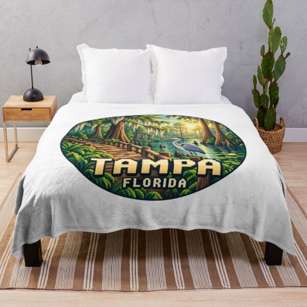Item preview, Tampa Florida: Cypress Swamp – Retro Pixel Art Nature Landscape designed and sold by CircinusStore.