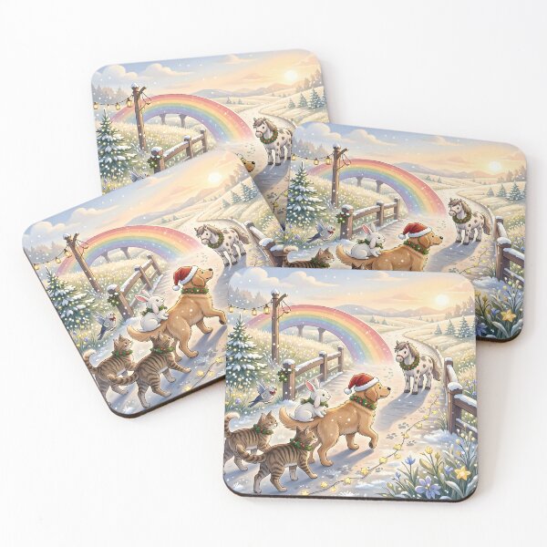 Item preview, Christmas Rainbow Bridge Pets designed and sold by Sybille-Yates.