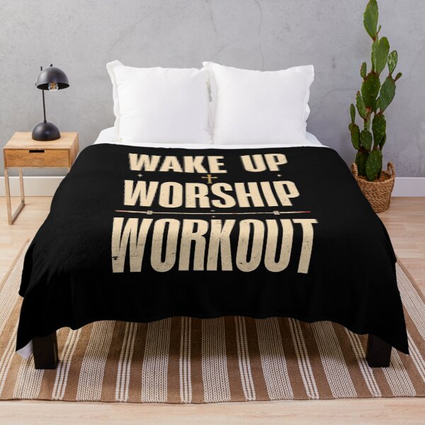 Item preview, Wake Up Worship Workout – Christian Fitness & Bodybuilding designed and sold by DyzioSupply.