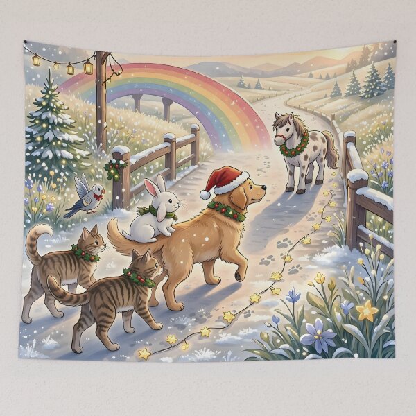 Item preview, Christmas Rainbow Bridge Pets designed and sold by Sybille-Yates.