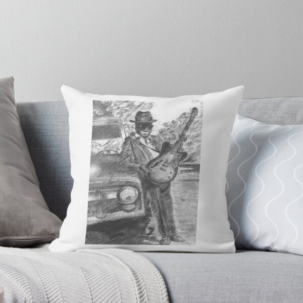 Item preview, John Lee Hooker Vintage Blues Guitar Portrait designed and sold by tassimtixhie.