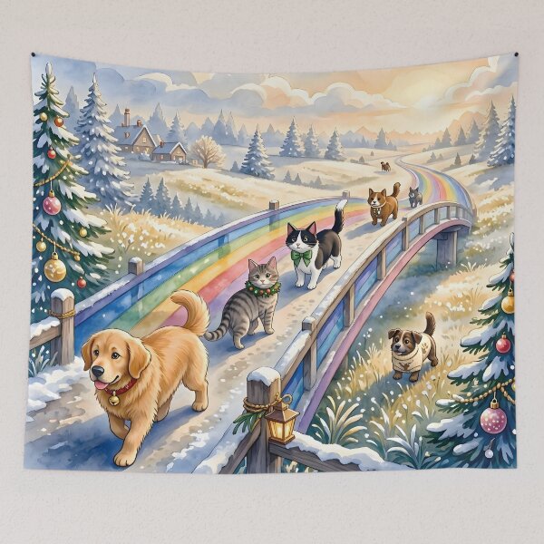 Item preview, Christmas Rainbow Bridge Pets designed and sold by Sybille-Yates.